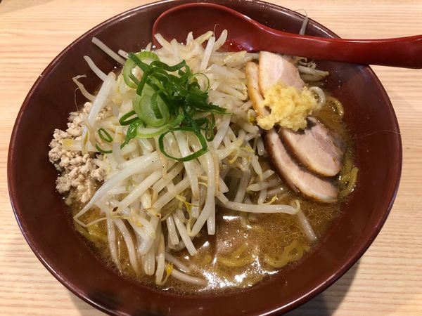 「焼き味噌（もやし増し）」@拉麺 大公 南太田本店の写真