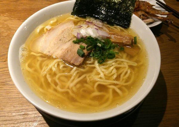 「イリコそば（貸切新年会での〆の一杯、通常780円）」@中華そば 二階堂の写真