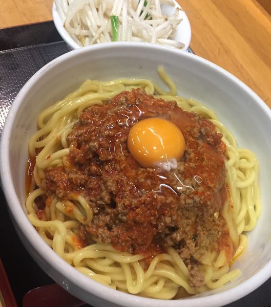 「辛まぜそば野菜増し850円」@味噌麺処 花道庵の写真