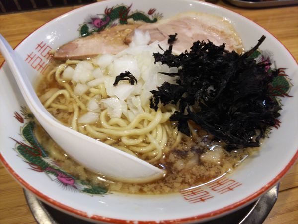 「限定(背脂と煮干し）醤油ら～めん」@カッパ64 福生店の写真