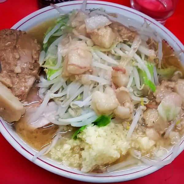 「小ラーメン（ニンニク・アブラ）７００円」@ラーメン二郎 松戸駅前店の写真