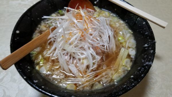 「ねぎらーめん」@らーめん 邦心 松本駅前店の写真