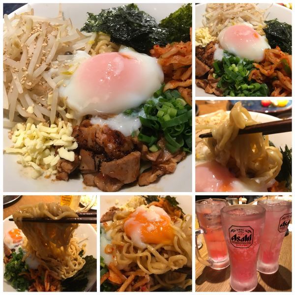 「キムチとチーズの油そば」@中華そば 二階堂の写真