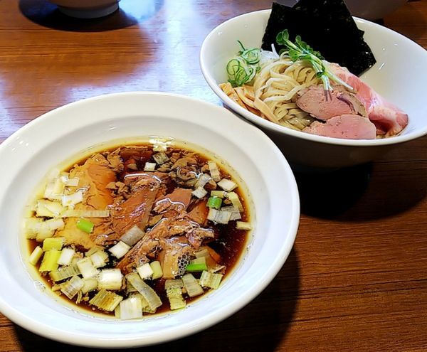 「【限定】鴨とイベリコ豚のつけそば」@寿製麺よしかわ 川越店の写真