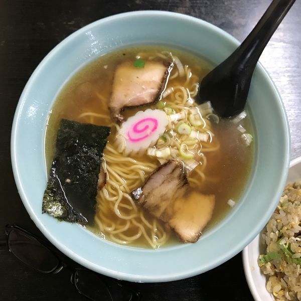 「Fセット（ラーメン＋半チャーハン）」@ラーメン ガッツの写真