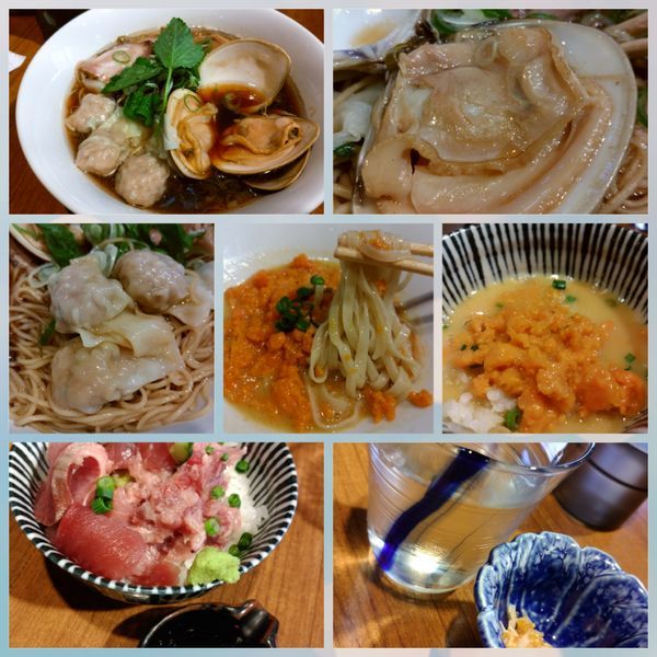 「【2周年限定】活蛤とイベリコ豚のワンタン麺＋色々」@寿製麺よしかわ 川越店の写真