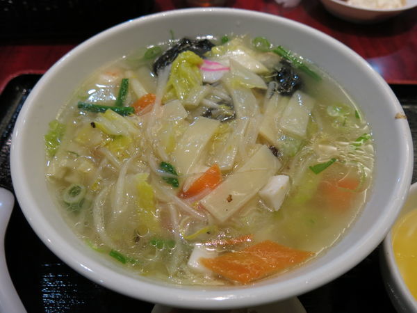 「海鮮あんかけラーメンセット：1070円」@中国四川料理 天府楼 足立店の写真