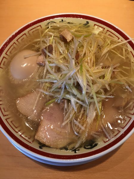 「ねぎそば+味付玉子」@田中そば店の写真