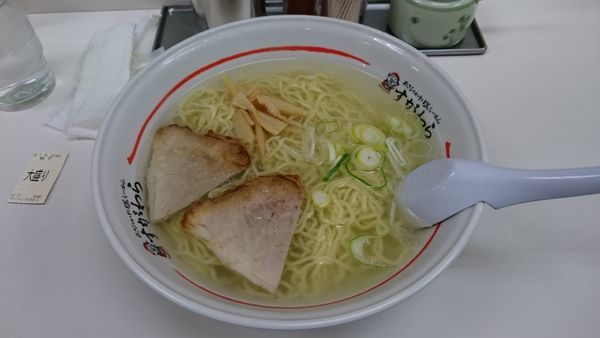 「塩ラーメン(大盛り)650円+100円」@ラーメン すがわらの写真