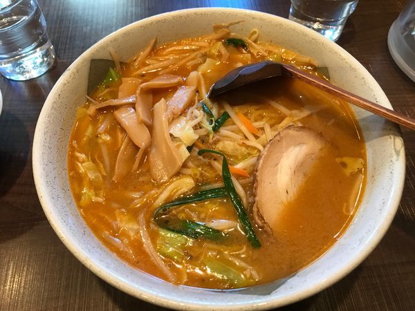 「味噌麺＋大餃子」@きなり屋 茗荷谷店の写真