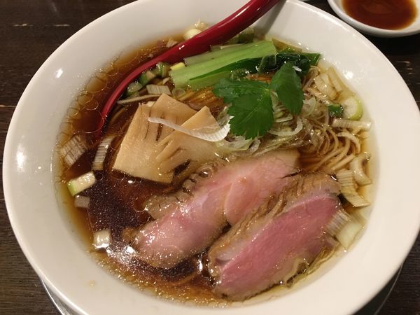 「京鴨中華そば」@立ち呑み居酒屋 金町製麺の写真