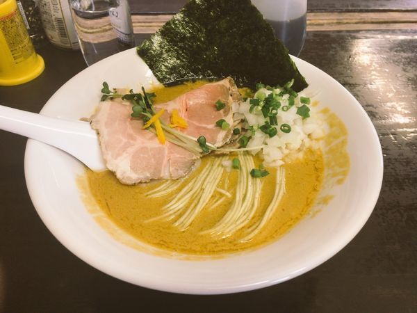 「鮟肝煮干ソバ」@と多゛食堂の写真