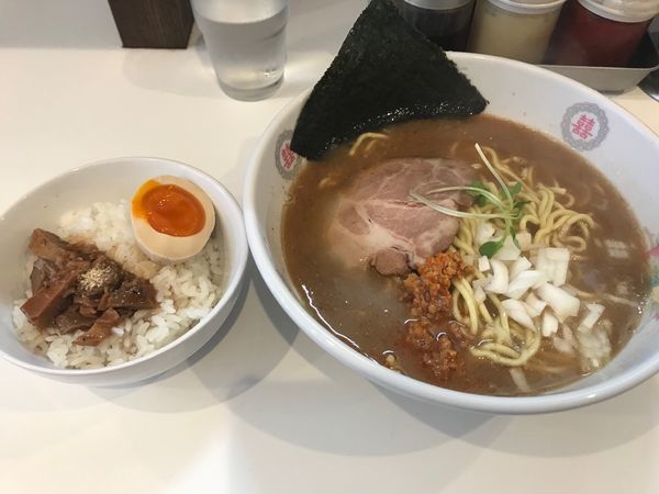 「新味 700円 ランチチャーシューごはん100円」@ラーメンみさきやの写真