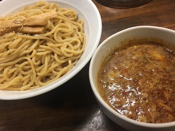 「辛つけ麺」@濃厚つけ麺 茜堂の写真
