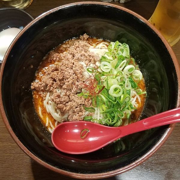 「白　大辛　780円(月曜トピサービス)」@広島汁なし担々麺 山椒家の写真