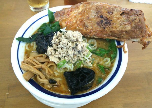 「【限定睦月】豚骨胡麻～ユC　太麺変更　1500＋100円」@MENYA 食い味の道有楽の写真