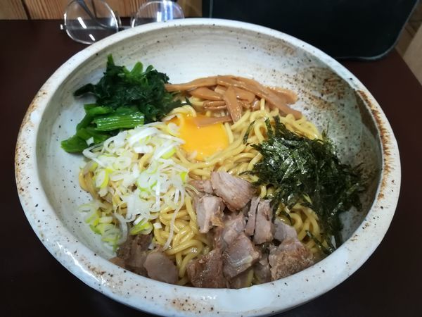 「油そば700円」@横浜らーめん 源泉の写真