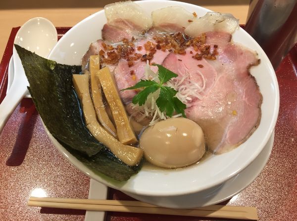 「特製金色貝そば」@燃えよ麺助の写真