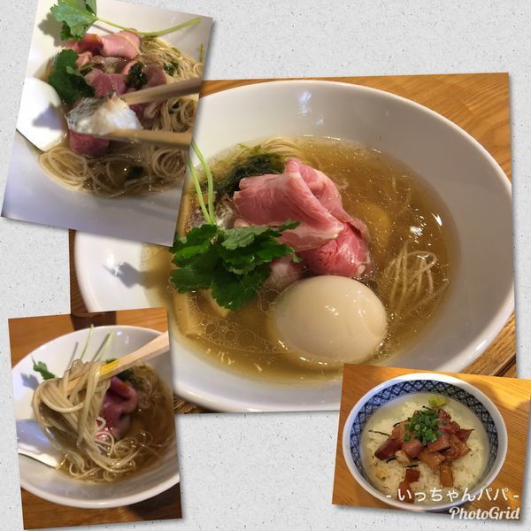 「芳醇鯛そば 780円 味玉 100円 他ブリ丼」@寿製麺よしかわ 坂戸店の写真