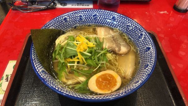 「チンタン柚子塩 味玉」@蓮の花 蓮田SA下りの写真