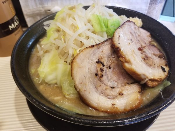 「煮干し１号大盛(野菜増し)」@ラーメン ポール亭の写真
