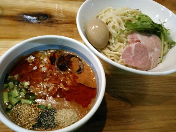 「胡麻ラー味噌タンタンつけ麺（300g）￥880・極み￥100」@麺処 雀尊の写真