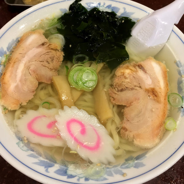 「塩ラーメン　650円」@手打ちラーメン 恒の写真