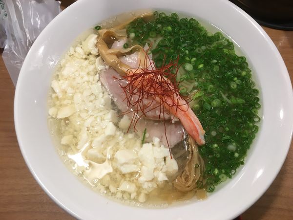「蟹花上湯麺〜豆腐淡雪仕立て〜1080円」@鯛塩そば 灯花 本店の写真