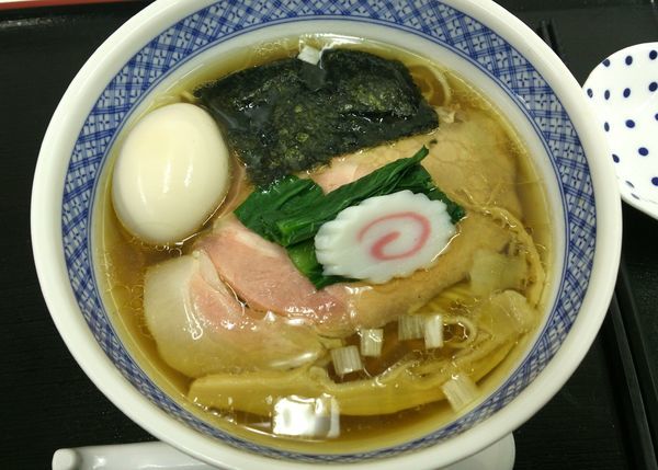 「羅臼昆布と鮭節の中華そば＋味玉　1030＋120円」@中華そば 四つ葉 小田急うまいものめぐりと有名駅弁まつりの写真