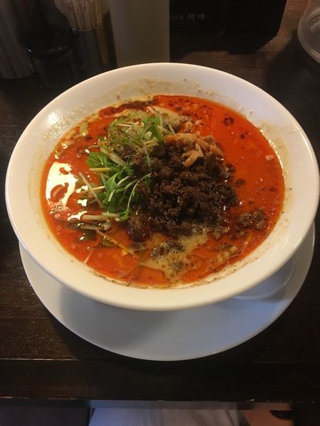 「担々麺 辛5 痺3」@四川担担麺 阿吽 湯島店の写真