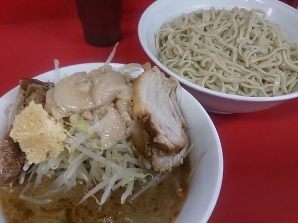「小ラーメン【つけ麺（ごま油）】」@ラーメン二郎 茨城守谷店の写真