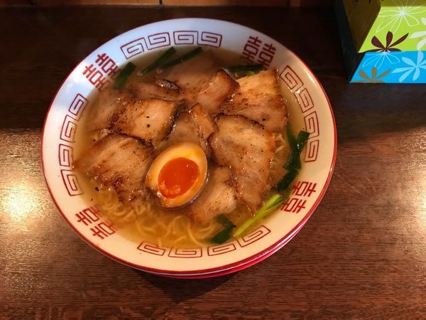 「焼豚ラーメン700円大盛100円+半チャン300円」@焼豚ラーメン 三條の写真