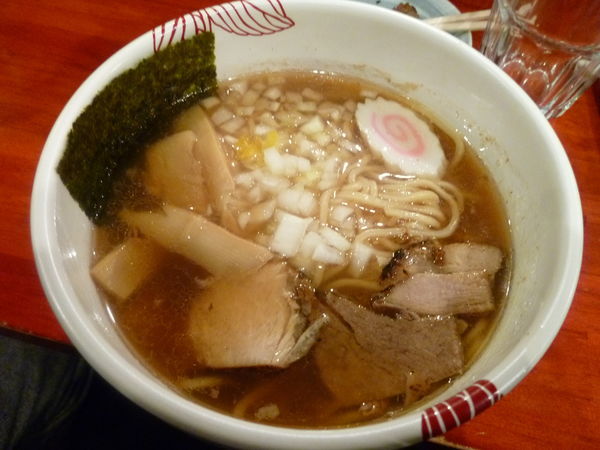 「【限定】あじ煮干しそば」@麺処 あす花の写真