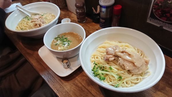 「鶏エスプレッソ つけ麺」@麺屋33の写真