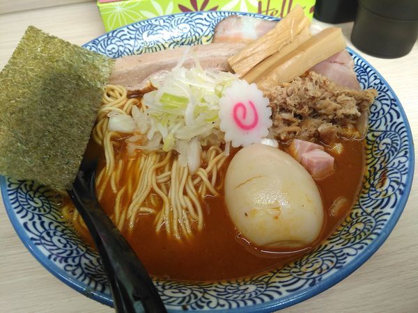 「中華そば（細麺）¥780+カレー¥50」@狼煙 大宮店の写真