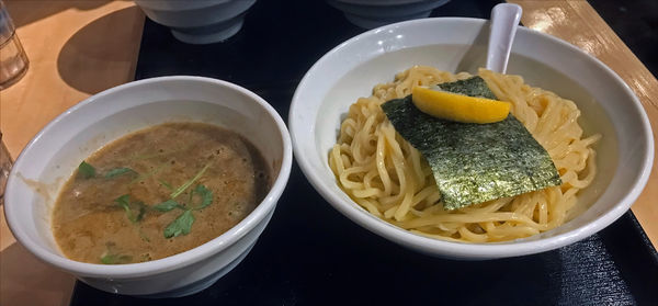 「濃厚煮干しつけ麺 大盛」@つけめん 蕾 本家の写真