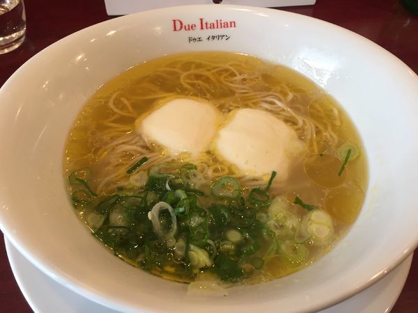 「フロマージュ（リゾット付き）」@黄金の塩らぁ麺 due Italian 市ヶ谷店の写真