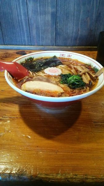 「辛いラーメン 680円」@水戸中華そば むじゃき食堂の写真
