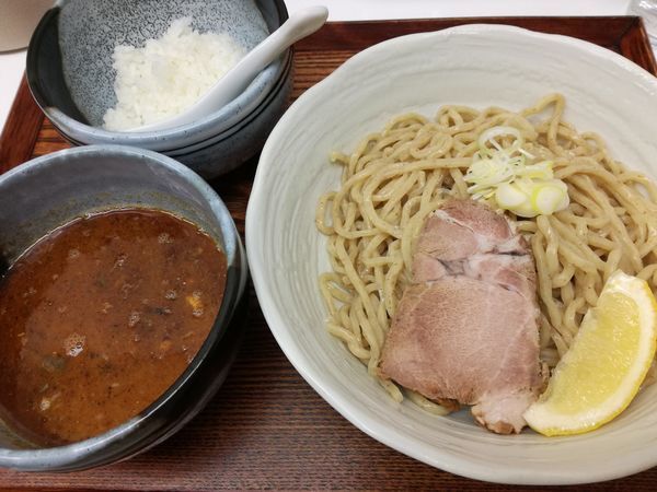 「つけ麺+小ライス(ランチサービス)」@忍八の写真