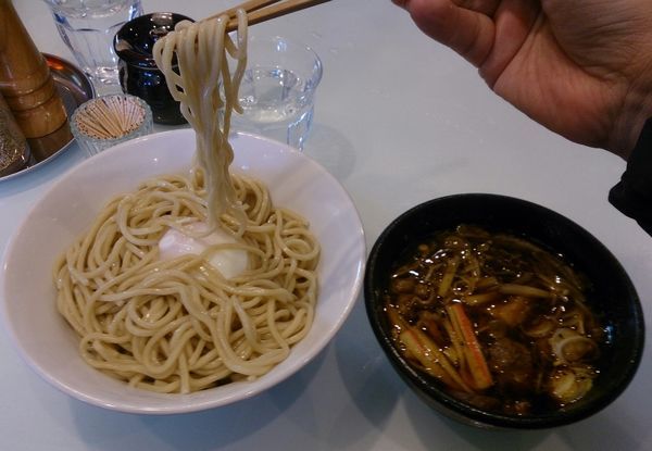 「牛肉汁つけ麺(780円)」@らーめん 五ノ神精肉店 煮干し編の写真