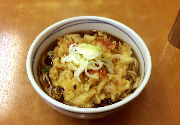 「天ぷらそば(340円)」@立喰生そば 長寿庵の写真