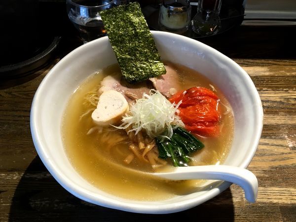 「塩ラーメン＋焼きトマト」@RAMEN CiQUEの写真