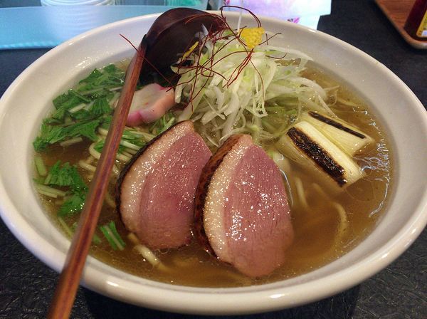 「鴨ラーメン（500円 ツイッター限定価格）」@秋田ラーメン はまの写真