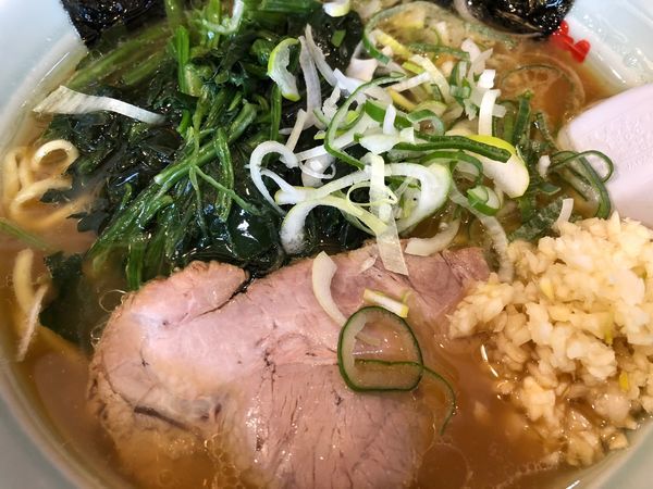 「ラーメン＋ほうれん草」@おーくら家 本店の写真