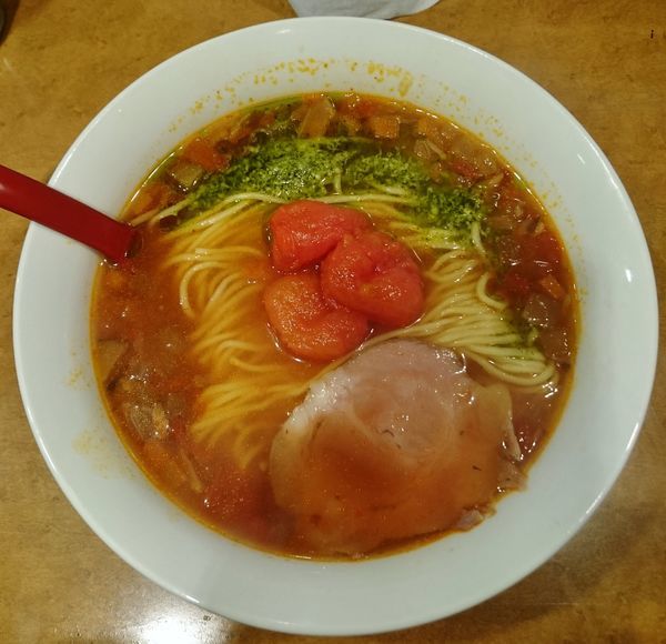 「和風ミネストローネラーメン(開店5周年限定) 850円」@麺屋 紅の写真