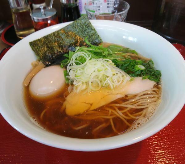 「味玉煮干しらーめん 醤油」@麺や 流れ星の写真