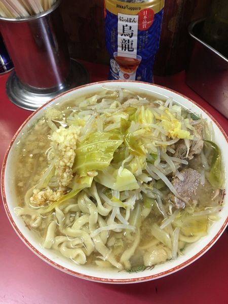 「大ラーメン ヤサイ ➕ ニンニク➕ カラメ」@ラーメン二郎 目黒店の写真