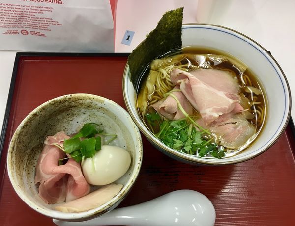 「四つ葉そば880円+特製トッピング270円」@中華そば 四つ葉 小田急うまいものめぐりと有名駅弁まつりの写真