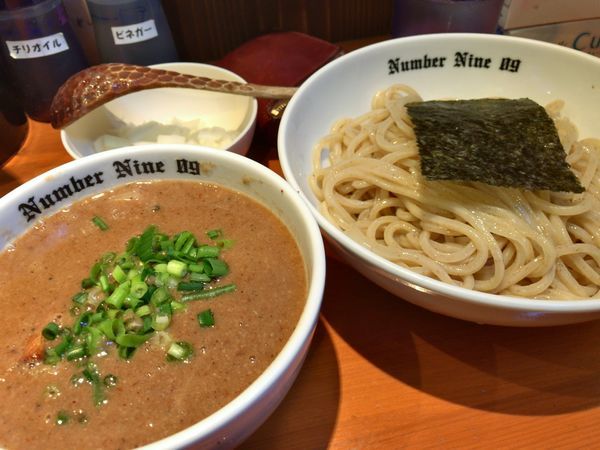 「濃厚つけめん＋玉葱＋味玉」@麺Dining Number Nine 09の写真