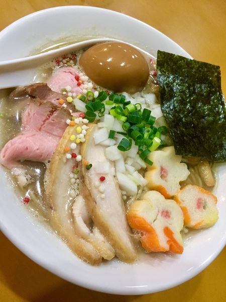 「【限定】真鯛のアラとアジ煮干の塩ラーメン￥850」@麺屋 扇 SENの写真